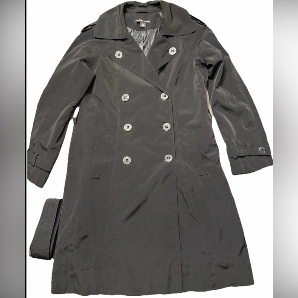 New York & Company Double-Breasted Trench Coat